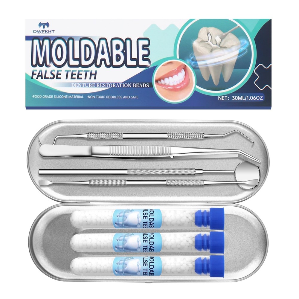 Tooth Repair Kit, Moldable False Teeth, Tooth Replacement Missing Teeth, Teet...