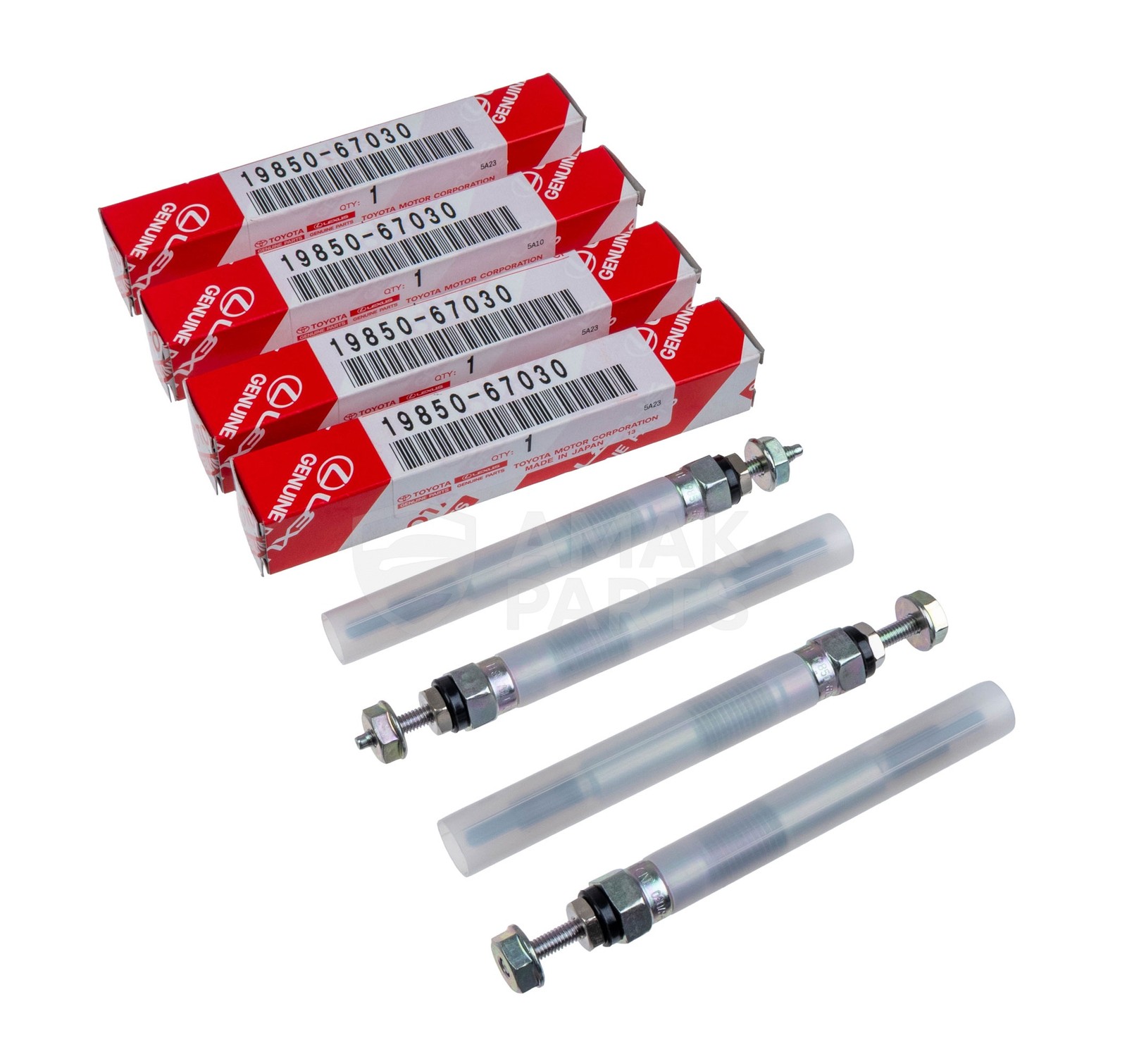 Genuine OEM 4x Glow Plug for Toyota 19850‑67030 1985067030