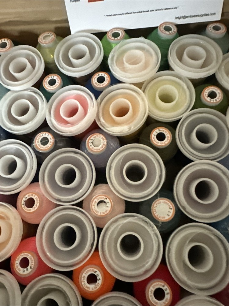 New Bro thread 63 Spools Polyester Machine Embroidery Thread Kit See Details