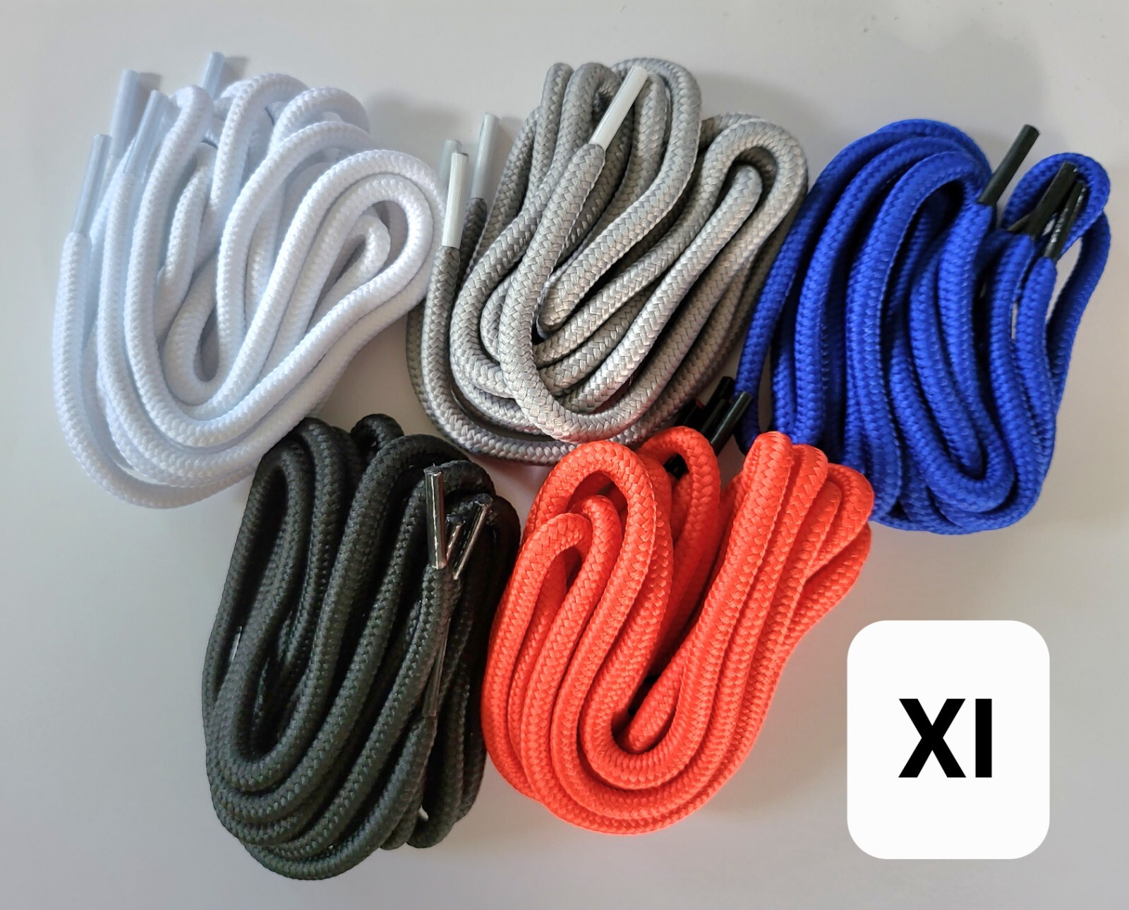 Air Jordan XI 11 Red Black Blue rope round shoe laces bred space jams concords