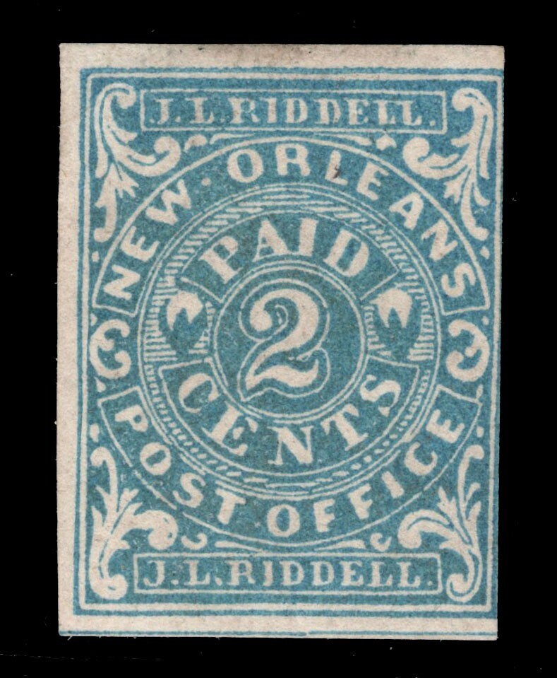 MOMEN: US STAMPS CSA #62X1 PROVISIONAL IMPERF MINT OG H CSA CERT LOT #83477