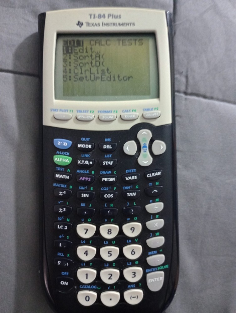 Texas Instruments TI-84 Plus Graphing Calculator Tested Working w/Cover