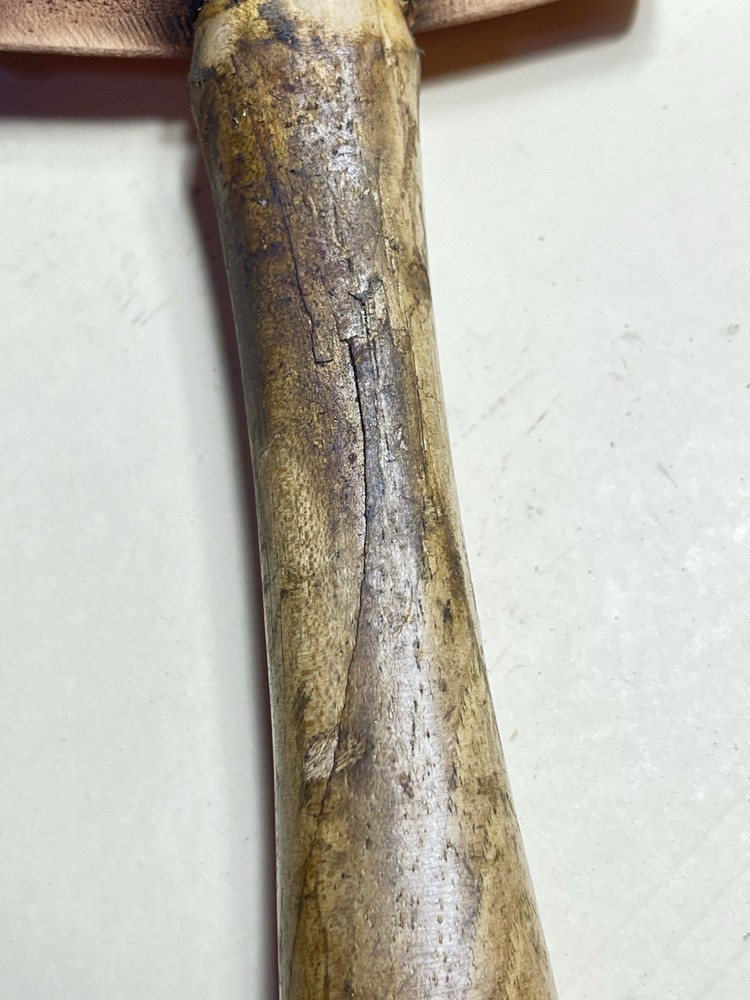 Vintage 3lb. 5oz. Copper Mallet Handle Split Used