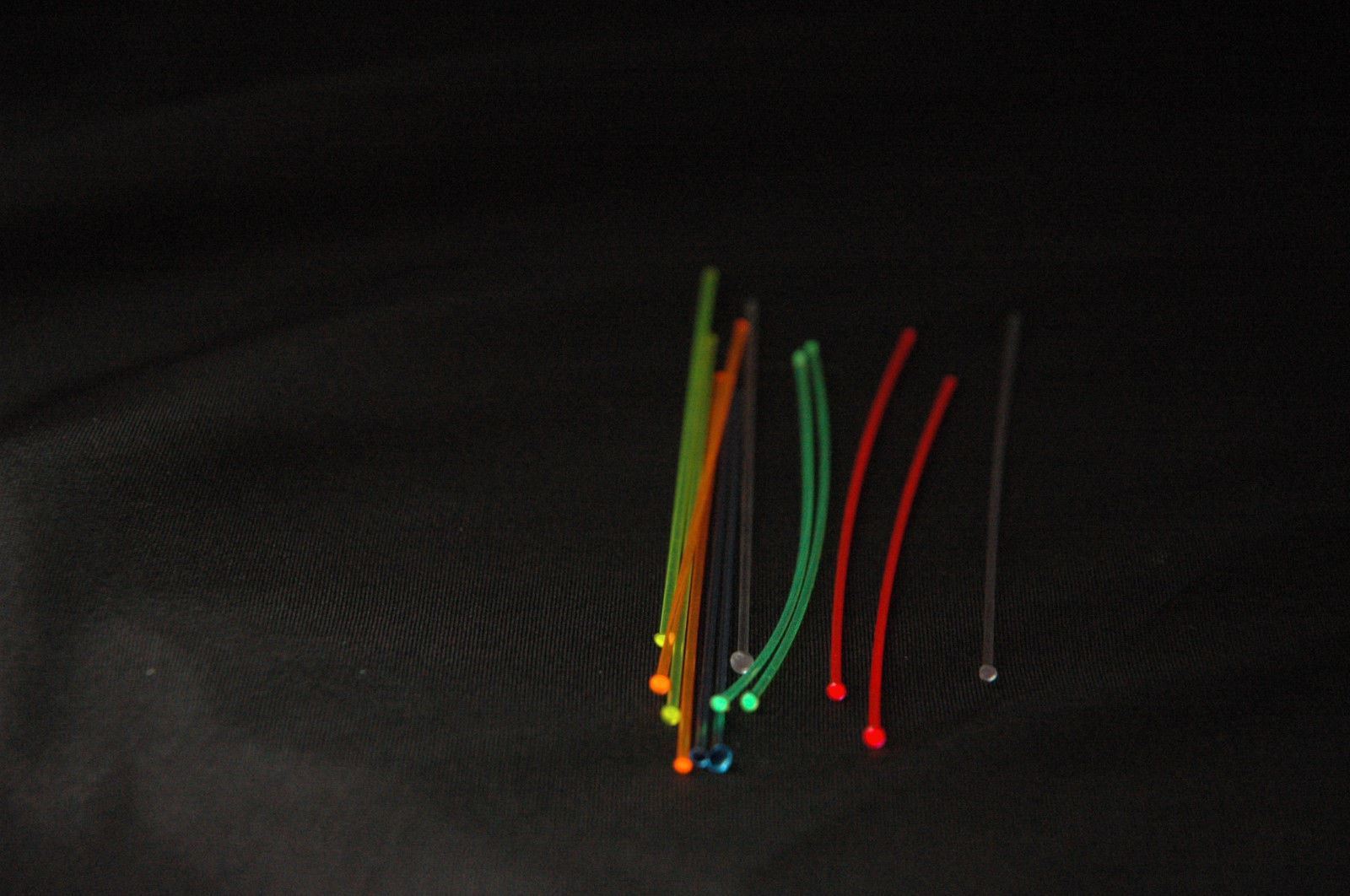 Fiberoptic replace rods sight fiber optic bright .060 .040 mm 6 colors