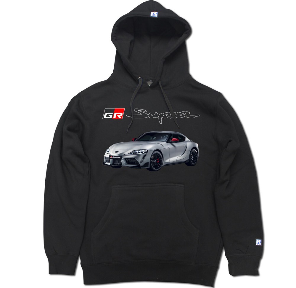 GR Supra Car Launch Edition black Hoodie Pullover Sweater