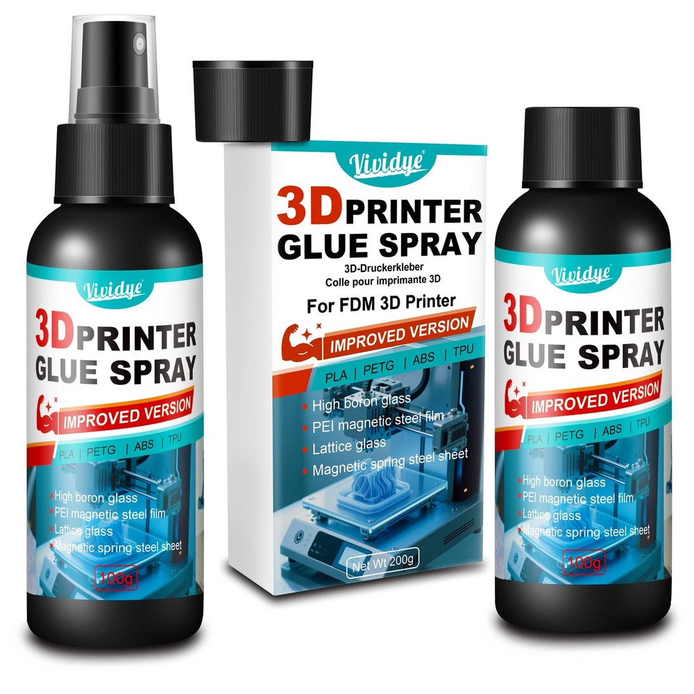 3D Printer Adhesive Glue - 200ml/7oz Strong Print Glue, Effectively Clear