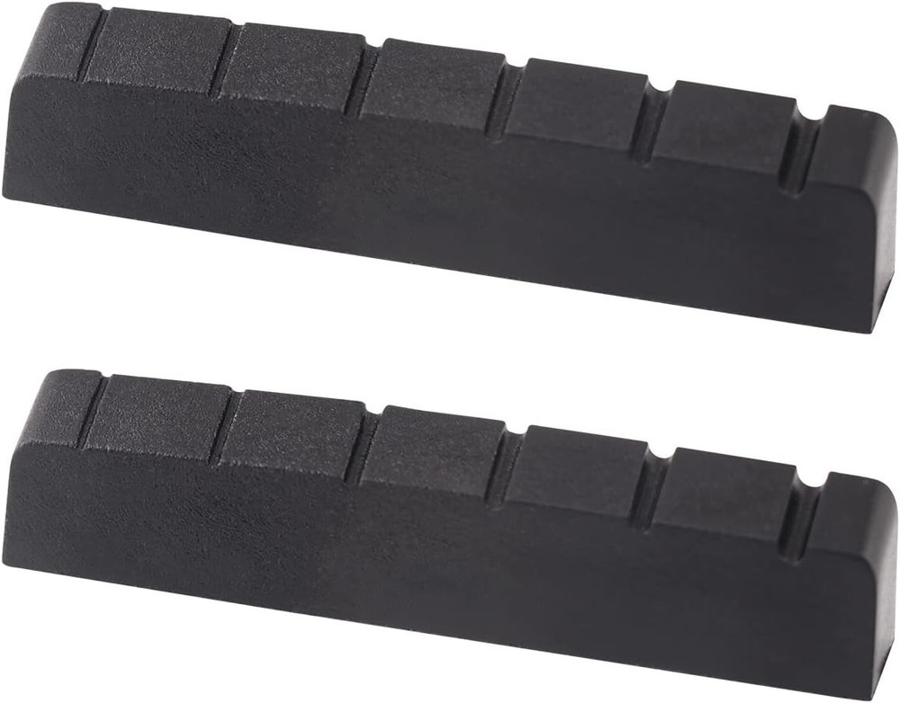 6 String Graphite Guitar Nut Pre-Slotted Top Nut Compatible with Les Paul LP SG
