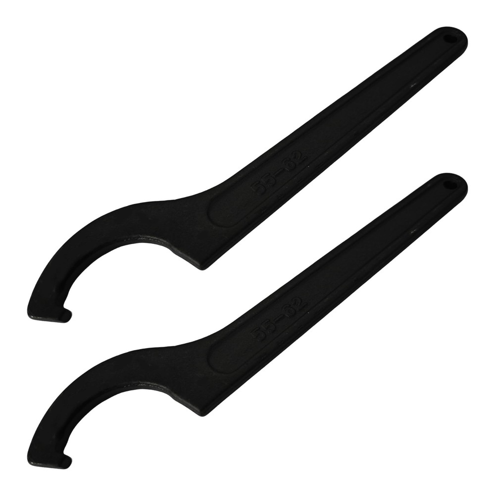 AUXBC 2Pcs C Hook Spanner Wrench, Adjustable Black Oxide Tool for 55-62mm Rou...