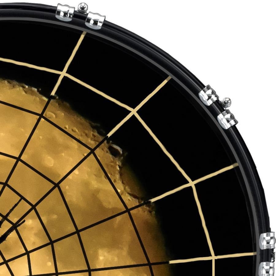 20" Custom Bass Kick Drum Front Head Graphic Graphical Spider Web 21