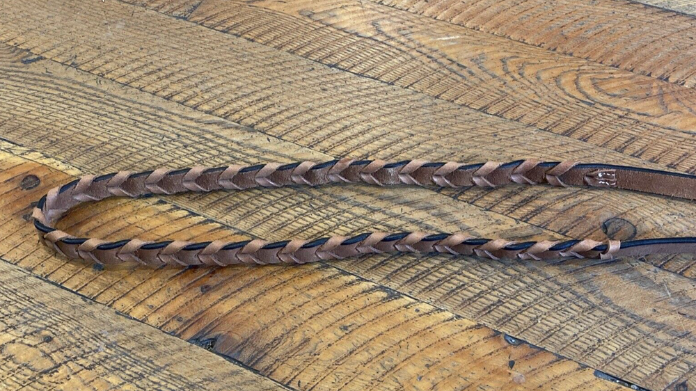Turn Two Natural Laced Contestant Rein 7 ft