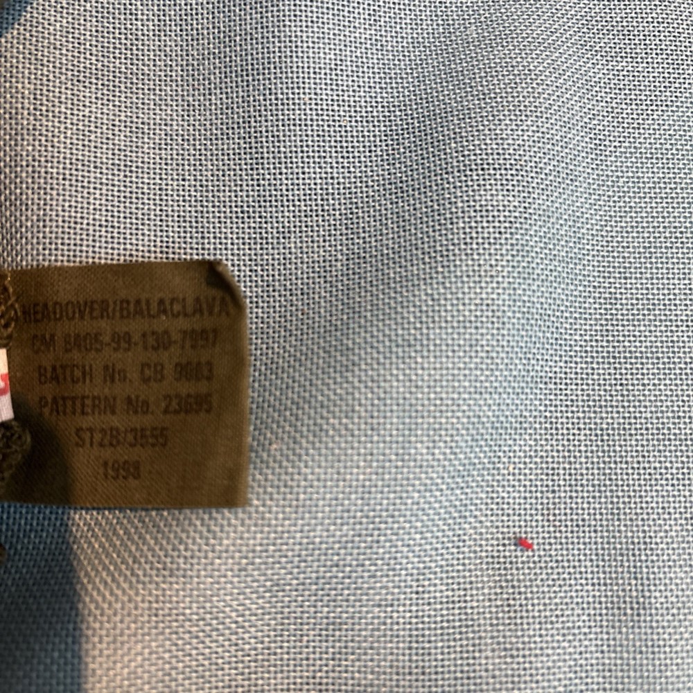 British Army issue Balaclava, unworn condition. Snood