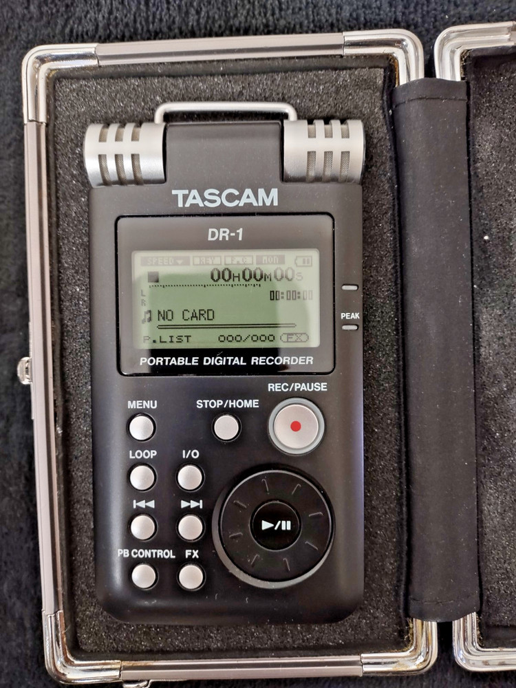 Tascam DR-1 Digital Recorder w/ box and case