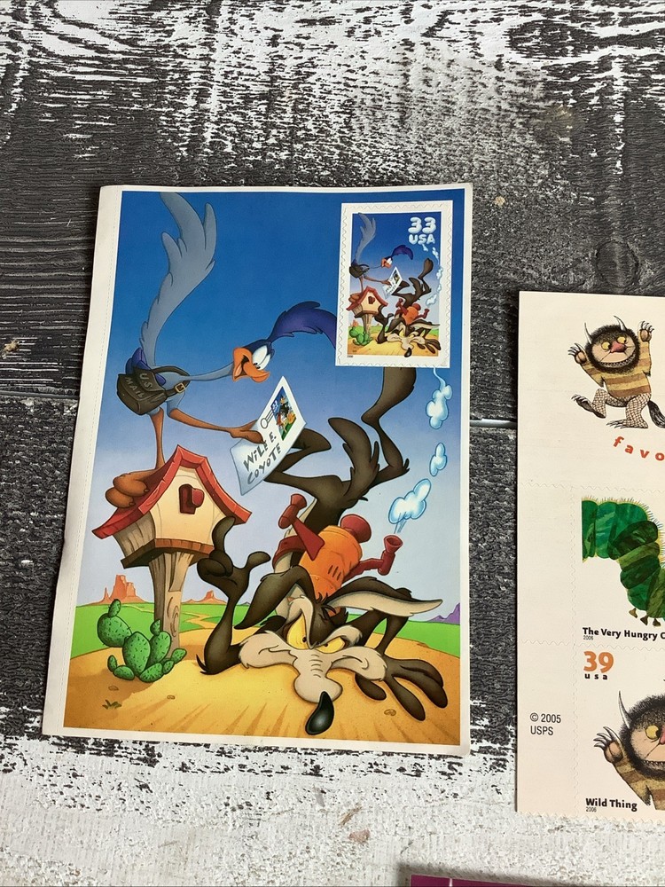 USPS Various Cartoon Stamps