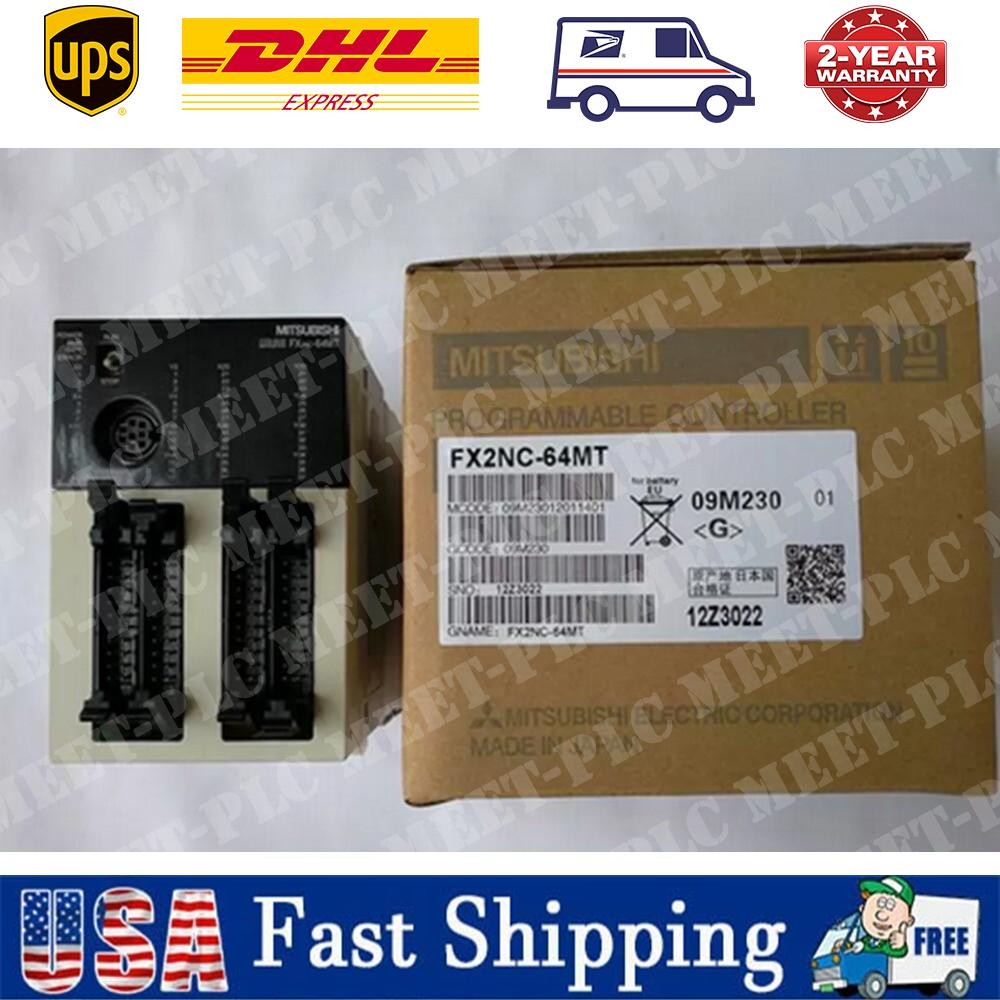 New Mitsubishi FX2NC-64MT PLC Programmable Controller Expedited Shipping One