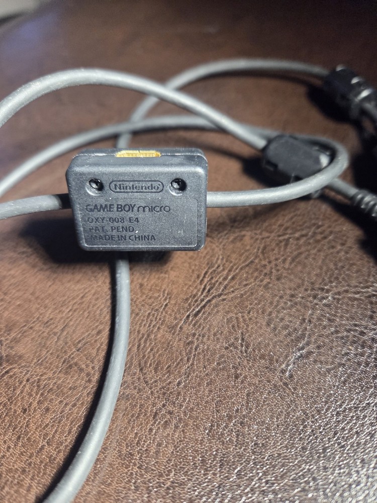 Gameboy Micro Multiplayer Adaptor Link Cable OXY-008 E4. Official OEM Nintendo