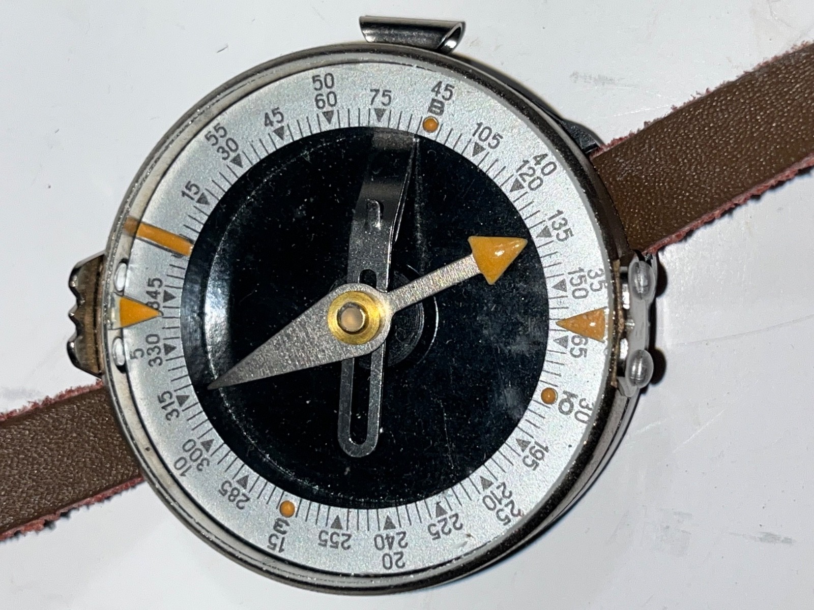 WW2 type Soviet Russian wrist compass, postwar made