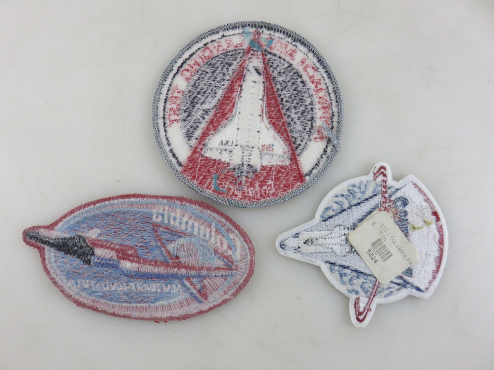 NASA Space Shuttle Columbia Enterprise Patch Lot 3pc UNUSED