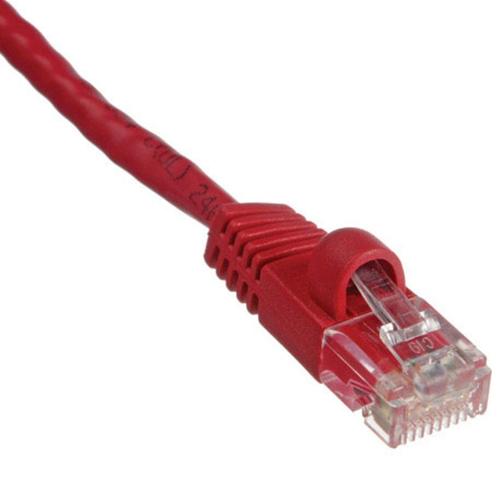 Comprehensive 25' Cat5e 350Mhz Snagless Patch Cable, Red