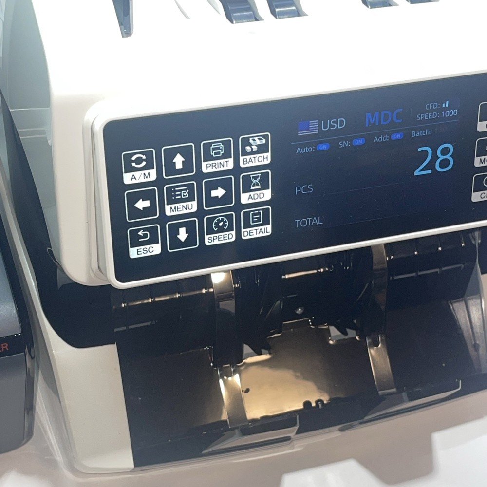 Unbranded AL-920 Multi-Currency Banknote Value Counter W/ Printer Tested