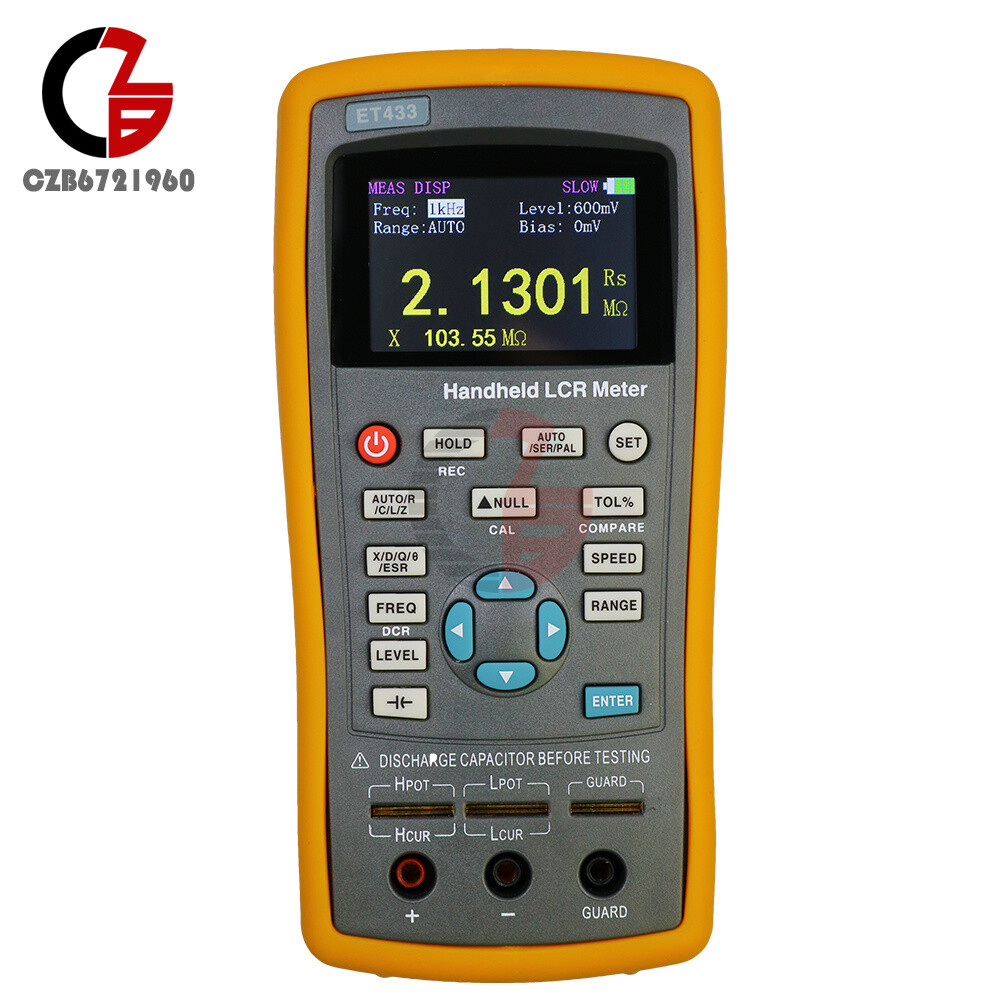 Handheld LCR Bridge Digital LCD Capacitance Inductance Resistance Meter Tester