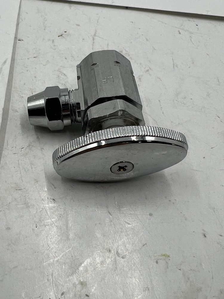 DuraPro Valve 101588 Compression Straight Stop Chrome Heavy Duty Silver