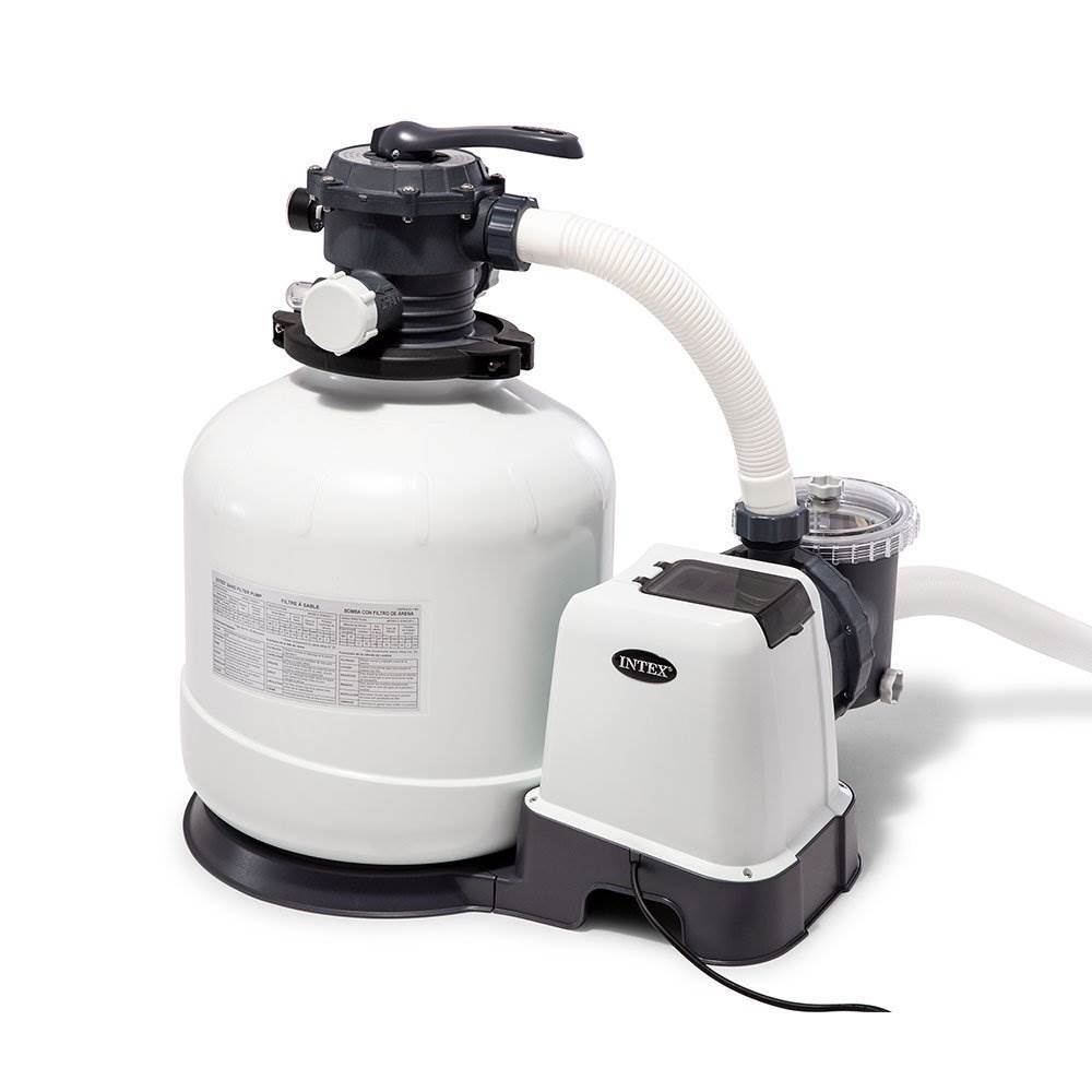 Intex 3000 GPH Above Ground Pool Sand Filter Pump with Automatic Timer(Open Box)