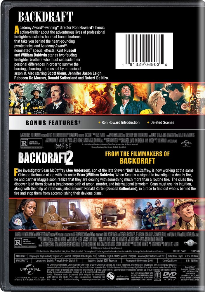 Backdraft 2-Movie Collection DVD Jessamine-Bliss Bell NEW