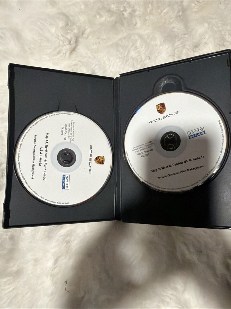 2004 PORSCHE CAYENNE (955) GPS MAP 1A & 1B NAVIGATION CD DISC SET-3