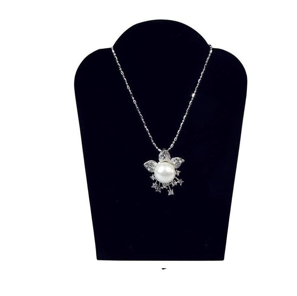 2 Pcs Black 5 1/4"H Necklace Display with Easel