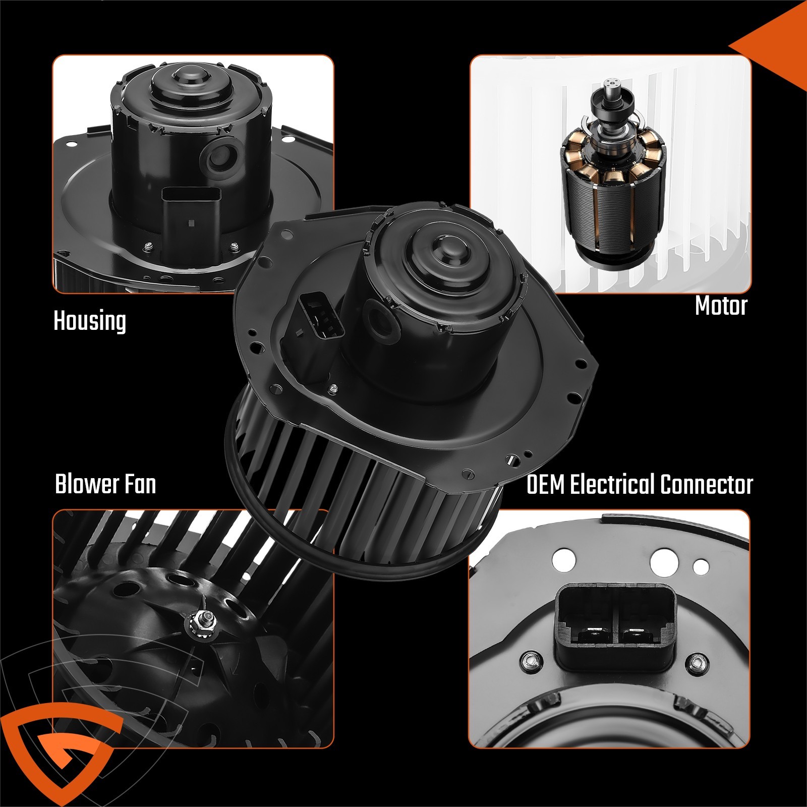 For Chevy Blazer S10 GMC Safari Sonoma HVAC Heater Blower Motor w/ Fan Cage Kwea