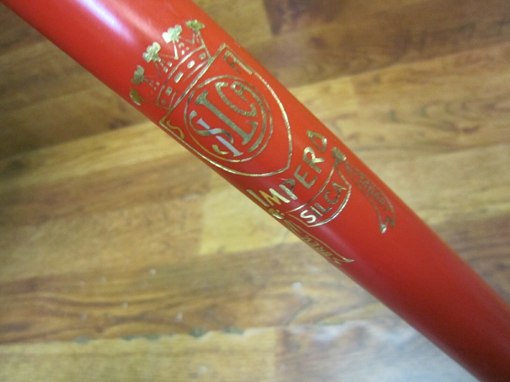 VINTAGE SILCA IMPERO FRAME MOUNT AIR PUMP SILCA PRESTA VALVE - RED