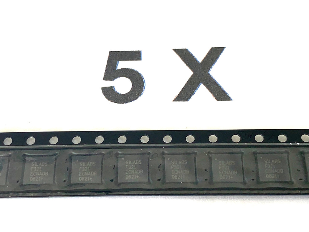 C8051F321 GMR Silicon Labs, 8 Bit Microcontroller, OFN28,16KB, 3V, 5 Pack