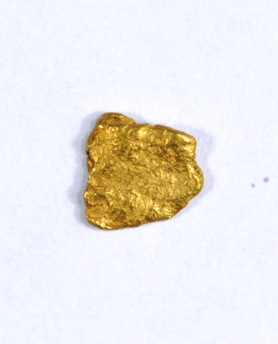 PURE GOLD NUGGET ALASKAN YUKON BC NATURAL SMALL ROCK AUTHENTIC RAW FINE 22k .06g