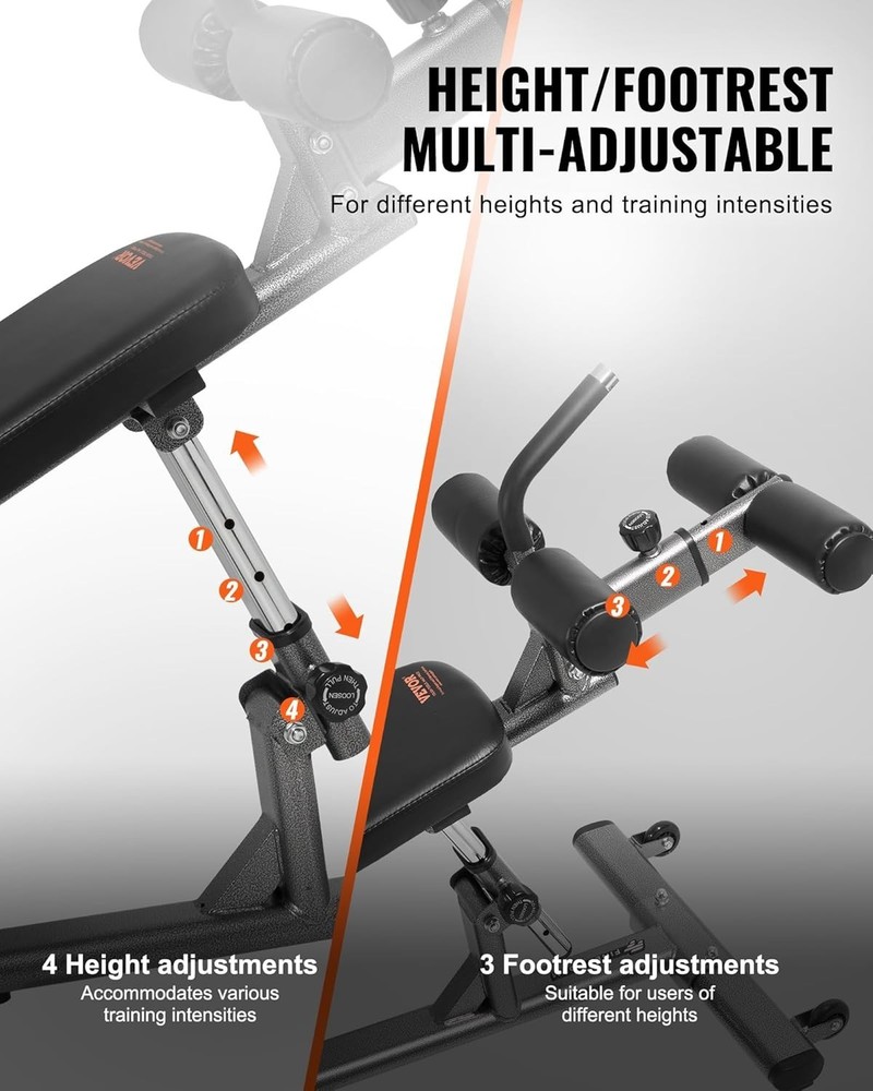 Multi-Functional Sit Up Bench with 1000 Lbs Capacity – Perfect for Home Training