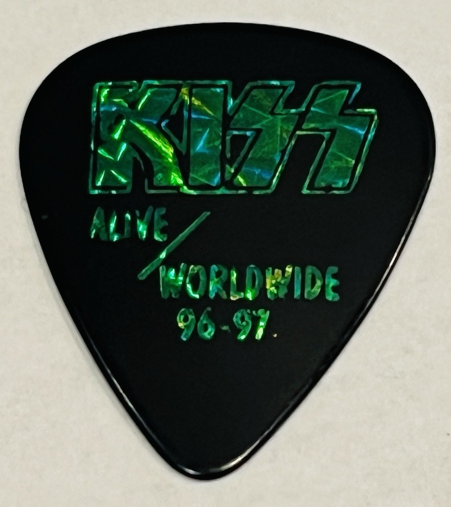 Kiss Peter Criss Alive Worldwide Guitar Pick/Phone Card/Backstage Pass Combo
