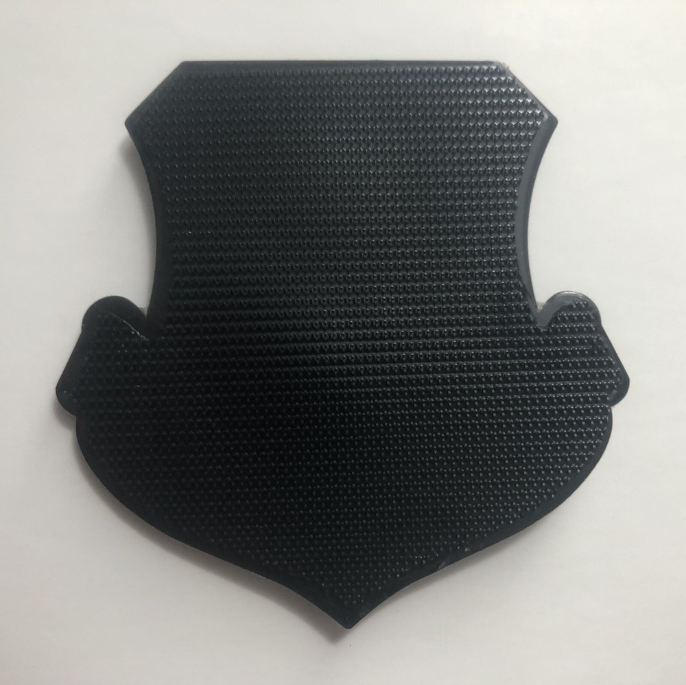 Ghost Black Subdued Air Combat Command PVC Morale Patch Hook And Loop 3x3 Inch