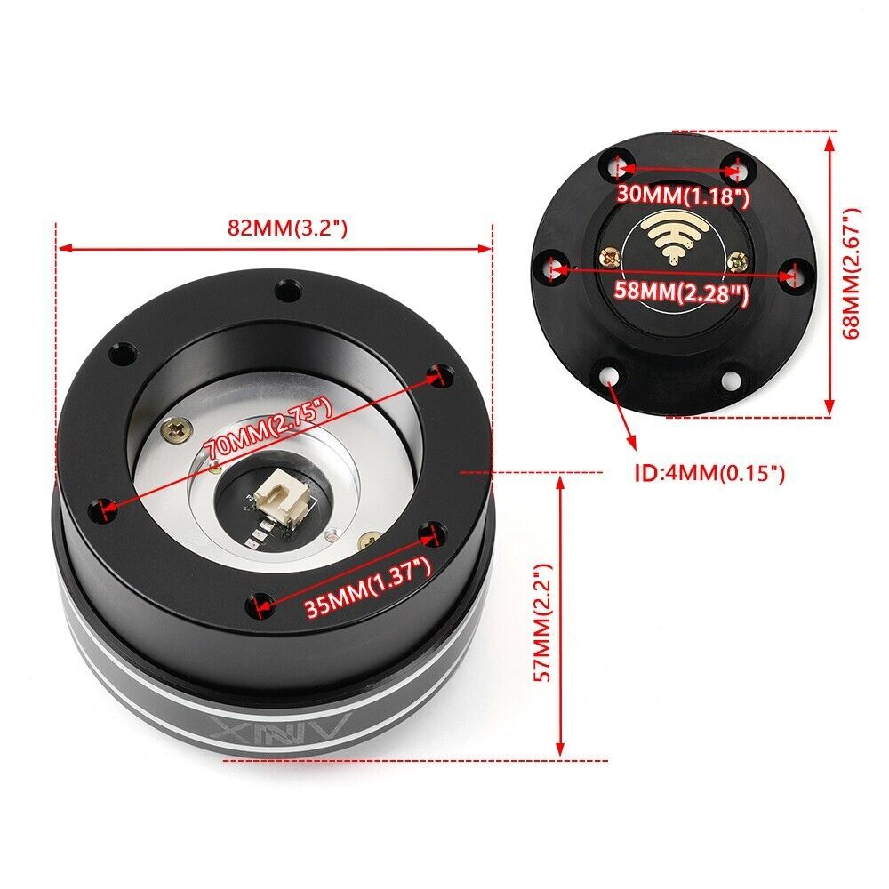 Racing Simulator Game Steering Wheel Quick Release Adapter 70mm For MOZA Simagic