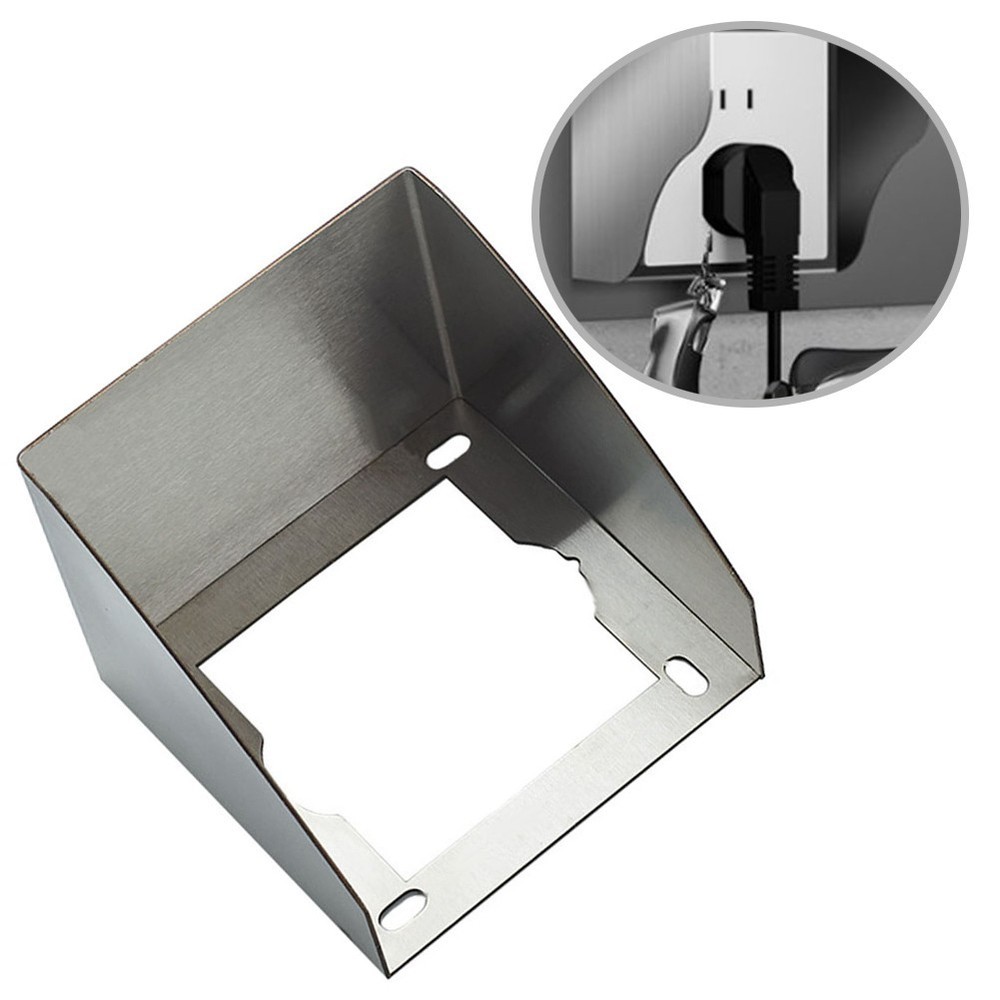 Stainless Steel Outdoor Socket Protector Designed to Keep Sockets Dry and Safe
