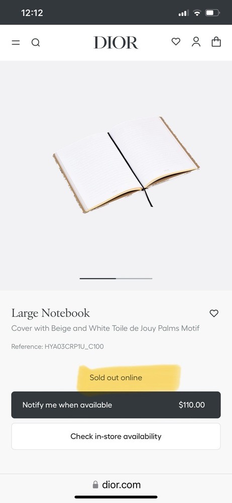 Dior NOTEBOOKS/diaries