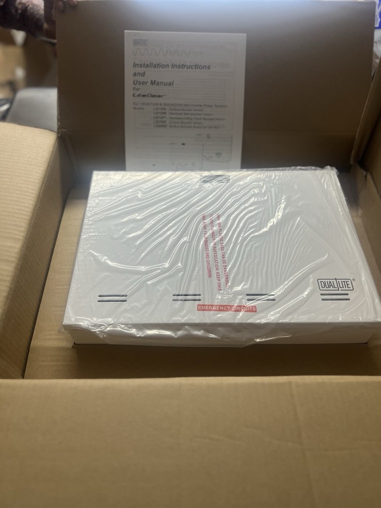 Dual Lite LPS55-S Central Lighting Micro Inverter, Surface Wall Mount New