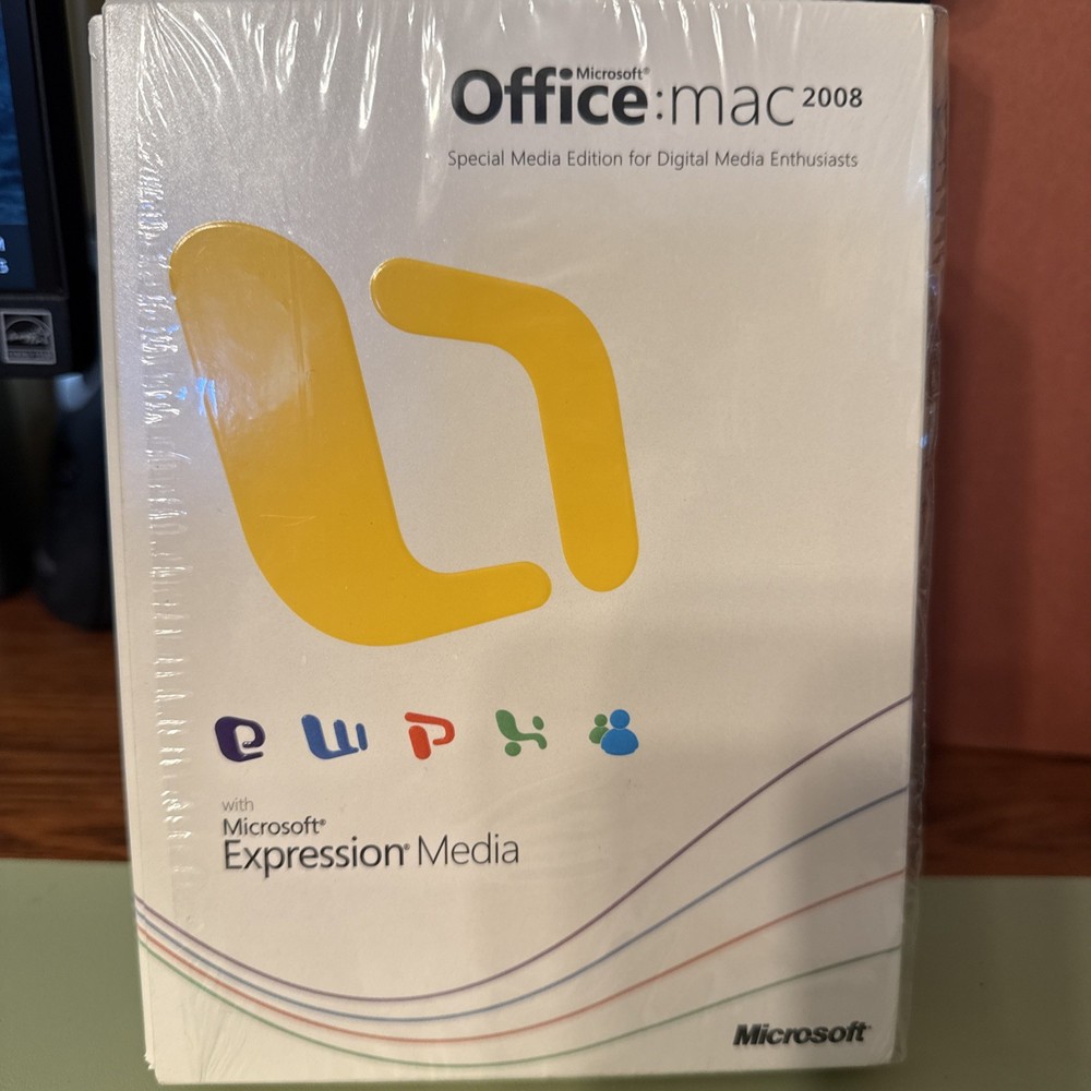 Microsoft Office Mac 2008 Special Media Edition with Expression Media Retail Box