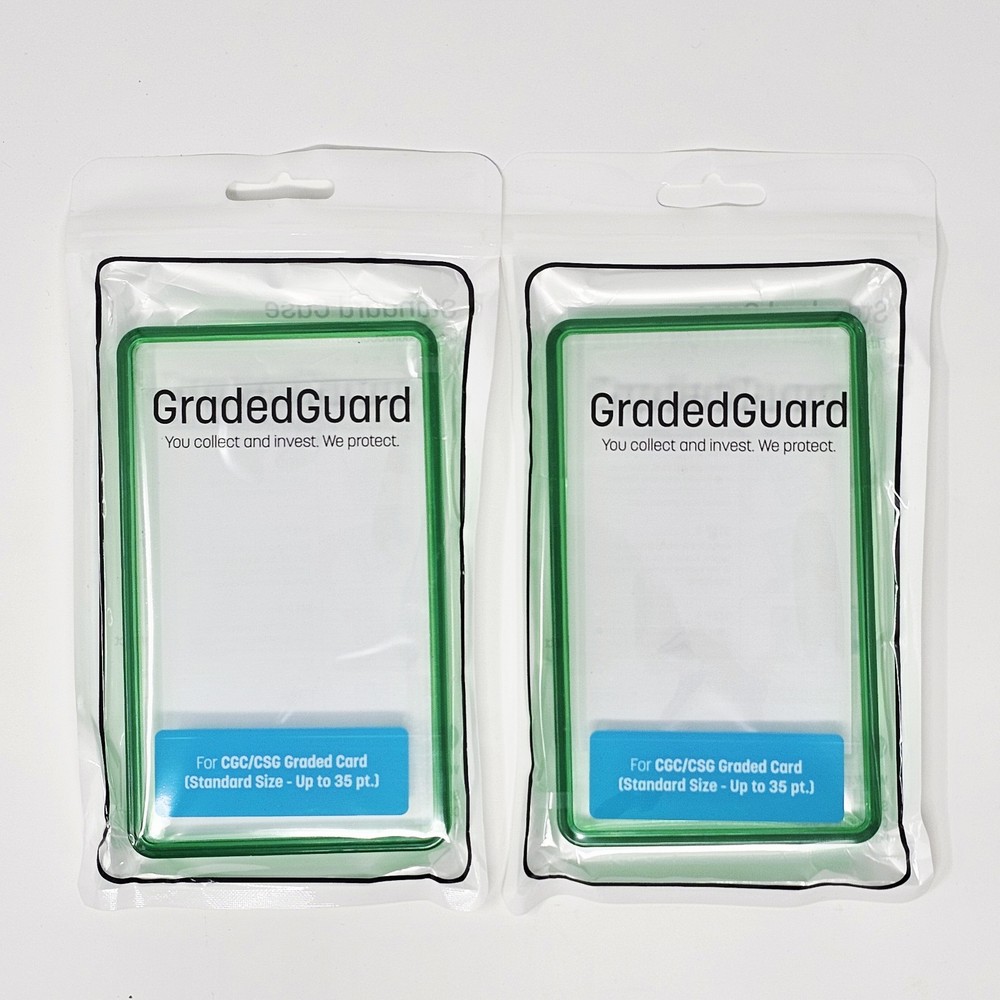 (2) Emerald GradedGuard CGC Graded Card Jewel Case Guard Protector Stackable