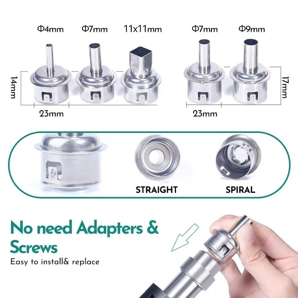 YIHUA 992D-III 2-in-1 Precision Soldering Station Digital Hot Air Rework Station