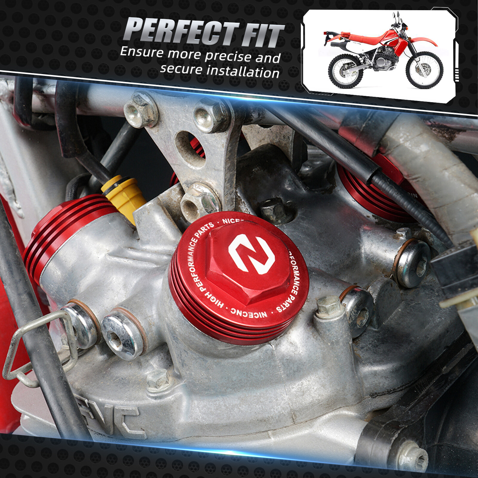 NiceCNC Billet Fairings Body Kit Chain Cover Foot Peg For Honda XR650L 1993-2024