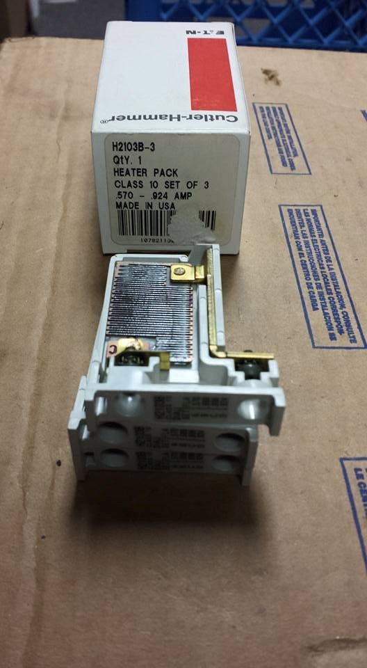CUTLER HAMMER H2103B-3 HEATER ELEMENTS   W418