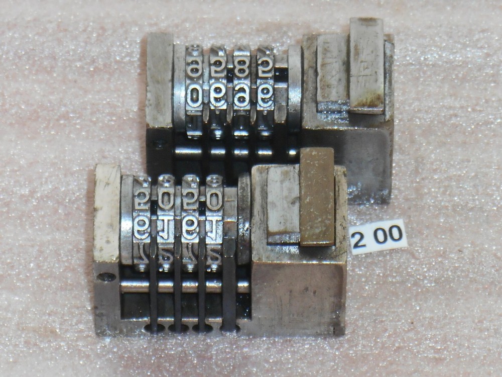 WMA | 2x Reverse letterpress numbering machine | 200