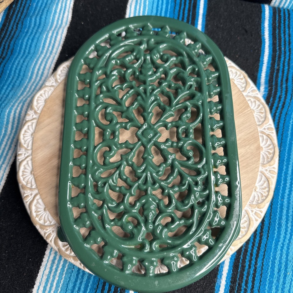 Green Cast Iron Trivet  1993 ODI
