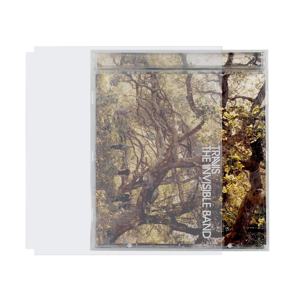 sdroceRyaM 50PCS CD Outer Sleeves Clear Plastic Protective Flat, 50pcs,