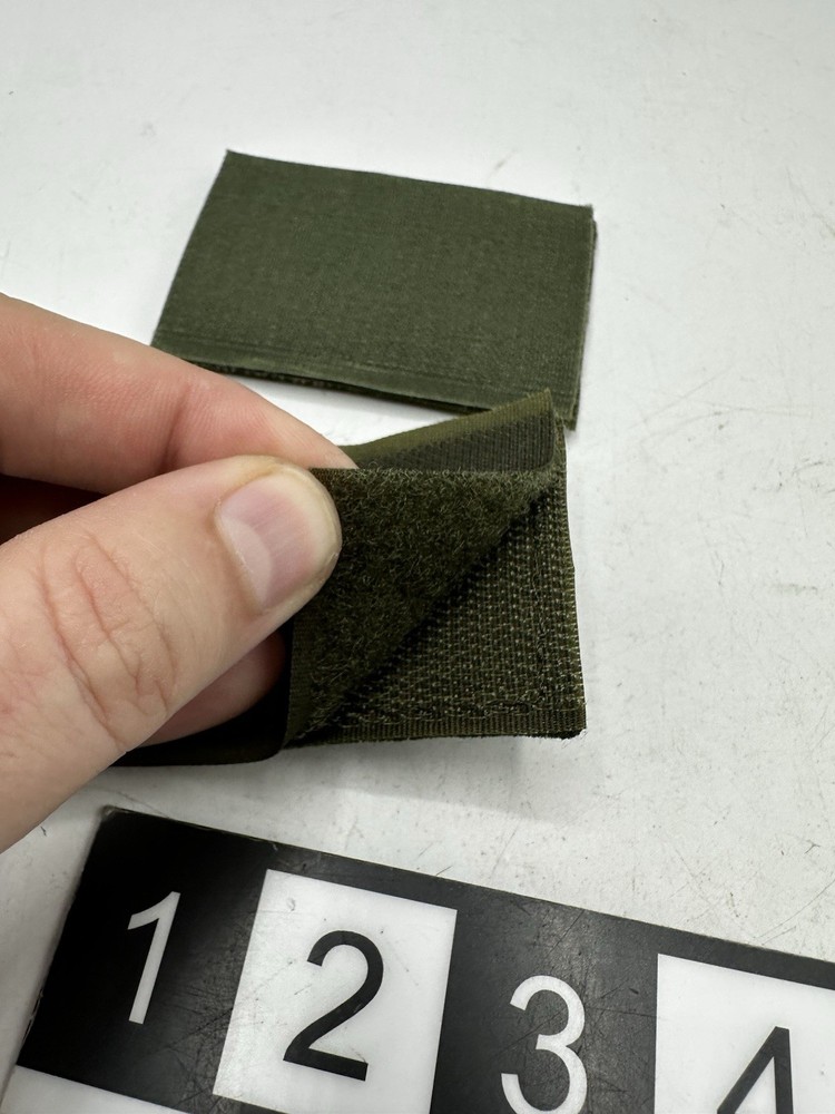 2x Olive Drab US Flag - 2x3 Patch Left Forward facing