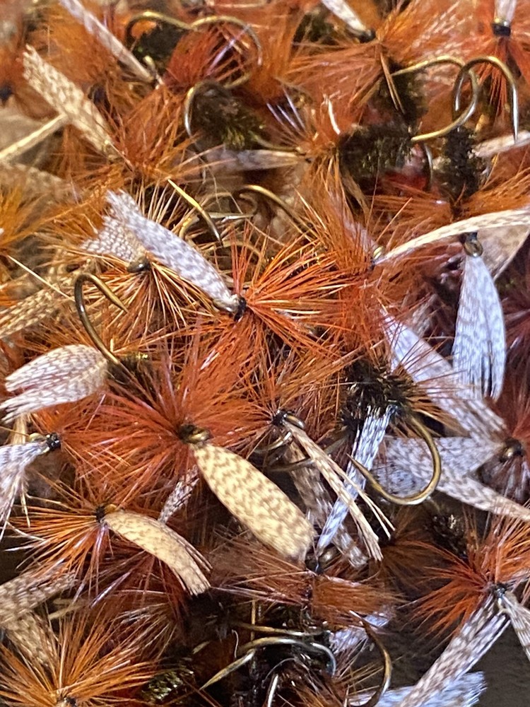 6 x John Storey Dry Fly #12.